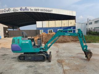 Komatsu PC05-7 นำเข้าจากญี่ปุ่น สภาพพร้อมใช้งาน โทร  089-0080077 089-0050007 086-0044333 065-8844400 www.sangenjp.com www.nmc99.com